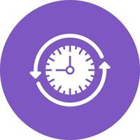 Sustainable Routine Glyph Circle Icon vector
