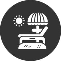 Lounger Creative Icon Design vector