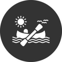 diseño de icono creativo de kayak vector