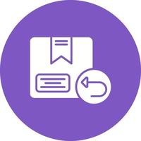 Logistic Replacement Glyph Circle Icon vector