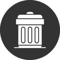 Trash Bin Creative Icon Design vector