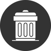 Trash Bin Creative Icon Design vector