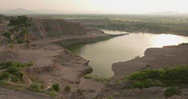 An aerial view of Grand Canyon in Ratchaburi near the Bangkok, Thailand video