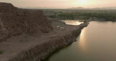 An aerial view of Grand Canyon in Ratchaburi near the Bangkok, Thailand video