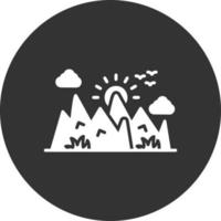 diseño de icono creativo de montaña vector