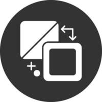 Fill And Stroke Creative Icon Design vector