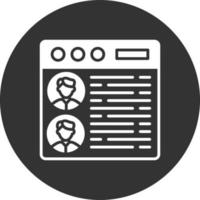 Personal Information Creative Icon Design vector