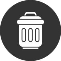 Trash Bin Creative Icon Design vector