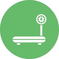Weight Glyph Circle Icon vector