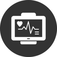 diseño de icono creativo de monitor de ecg vector