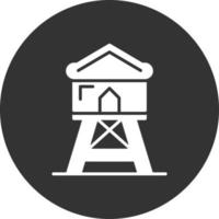 diseño de icono creativo de torre de vigilancia vector