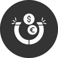 diseño de icono creativo de atracción de dinero vector