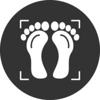 Foot Print Creative Icon Design vector