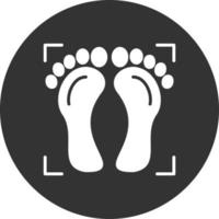 Foot Print Creative Icon Design vector