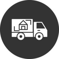 diseño de icono creativo de camión en movimiento vector