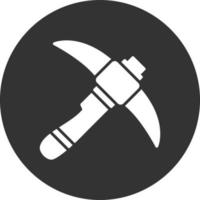 Pickaxe Creative Icon Design vector