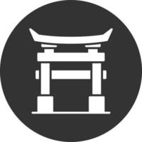 Torii Gate Creative Icon Design vector