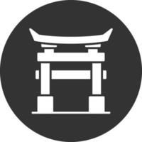 Torii Gate Creative Icon Design vector