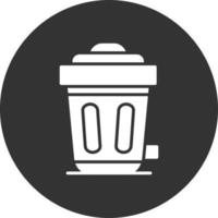 Trash Bin Creative Icon Design vector