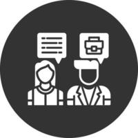 Job Interview Creative Icon Design vector