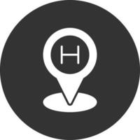 Helipad Creative Icon Design vector