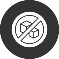 No Sugar Creative Icon Design vector