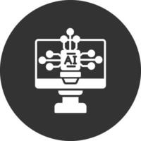 Artificial Intelligence Creative Icon Design vector