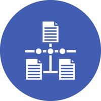 Linked Data Glyph Circle Icon vector