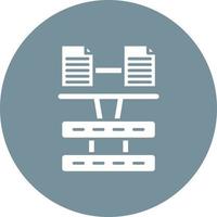 Load balancing Glyph Circle Icon vector