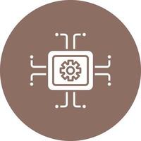 Embedded Devices Glyph Circle Icon vector