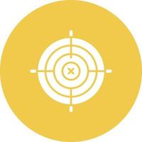 On Target Glyph Circle Icon vector