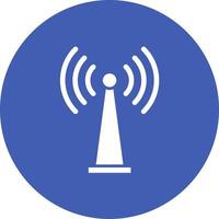 Wifi Tethering Glyph Circle Icon vector