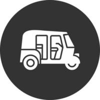 Rickshaw Creative Icon Design vector