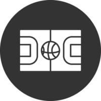 diseño de icono creativo de cancha de baloncesto vector