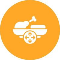 Food Alternative Glyph Circle Icon vector