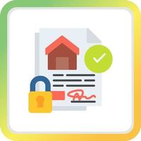 Home Insurance Creative Icon Design vector