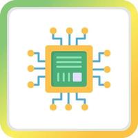 Microchip Creative Icon Design vector