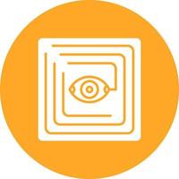 AIDC Glyph Circle Icon vector