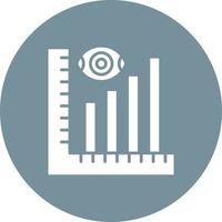 Descriptive Analytics Glyph Circle Icon vector