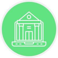 Online University Creative Icon Design vector