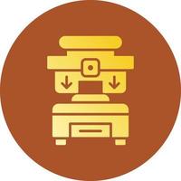 Press Machine Creative Icon Design vector