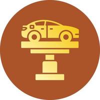 Car Lifter Creative Icon Design vector