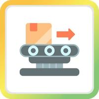 Conveyor Belt Creative Icon Design vector