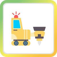 Drilling Machine Creative Icon Design vector