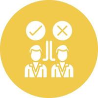 Selection Glyph Circle Icon vector