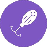 Fish Attractant Glyph Circle Icon vector