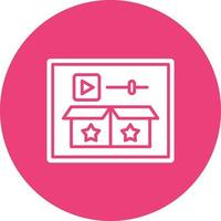 Demonstration Glyph Circle Icon vector