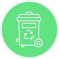 Trash Bin Creative Icon Design vector