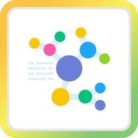 Molecular Structure Creative Icon Design vector