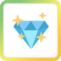 diseño de icono creativo de diamante vector